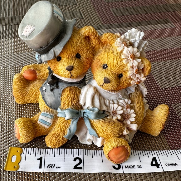 Vintage 1992 P. Hillman "Robbie and Rachael" Figurine Love Bears All Things - Picture 4 of 8
